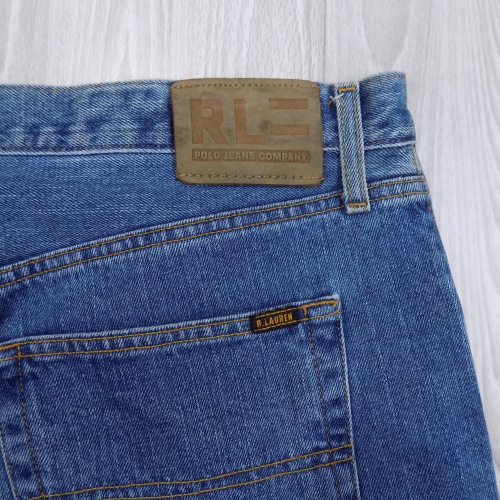 Polo Jeans Co. Ralph Lauren Straight Leg Jeans Mens 36x30 Blue Y2K Vintage